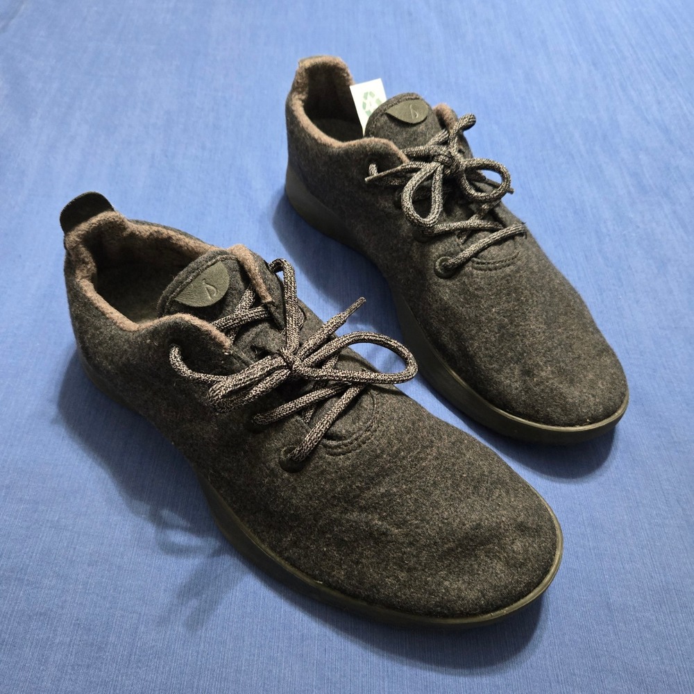 Allbirds Wool Runners Mens 12 Charcoal Gray Excellent Sustainable Sneakers‎
